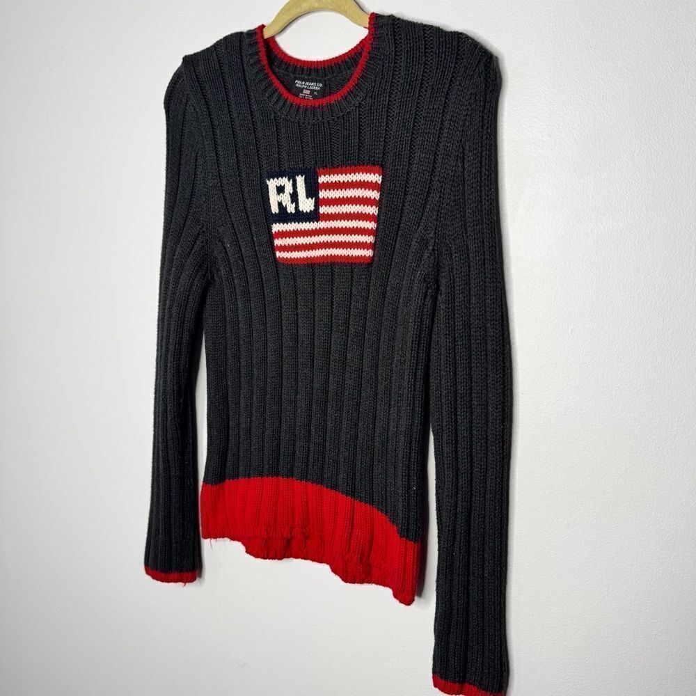 Vintage polo Ralph Lauren knitted sweater kids size XL - Picture 2 of 3